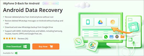 android data recovery software like imyfone dback