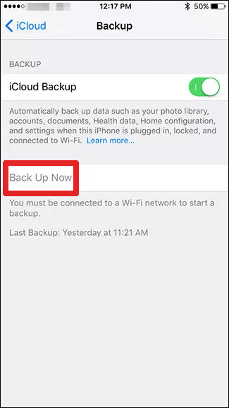 how do i back up my iphone to my computer by icloud