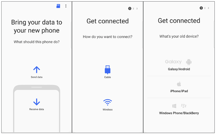 how to transfer data from android to android via smart switch